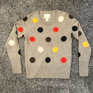 Cynthia Rowley Women's Polka Dot Cashmere Sweater - Small